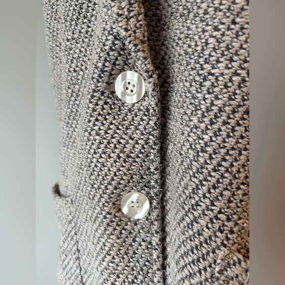 Betty Barclay Grey Tweed Knit Blazer Classic Two-Button Jacket - Picture 6 of 9